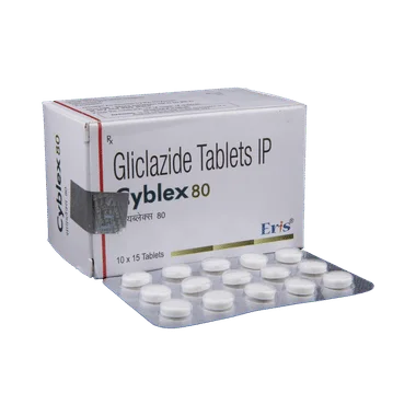 cyblex 80 tablet Allopathy (Gliclazide (80mg)) - Uses in Hindi, Side Effects, Substitutes & Price in India