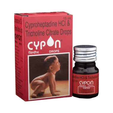 cypon oral drops Allopathy (Cyproheptadine (1.5mg)) - Uses in Hindi, Side Effects, Substitutes & Price in India