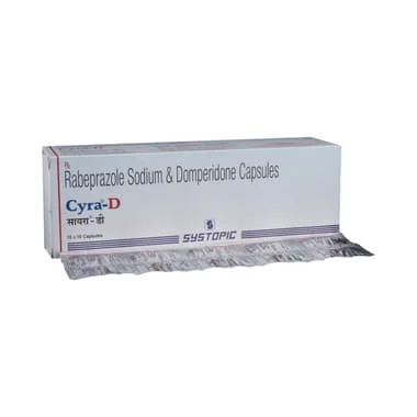 cyra-d capsule Allopathy (Domperidone (30mg)) - Uses in Hindi, Side Effects, Substitutes & Price in India