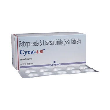 cyra-ls tablet sr Allopathy (Levosulpiride (75mg)) - Uses in Hindi, Side Effects, Substitutes & Price in India