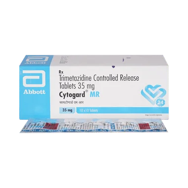 cytogard mr tablet Allopathy (Trimetazidine (35mg)) - Uses in Hindi, Side Effects, Substitutes & Price in India