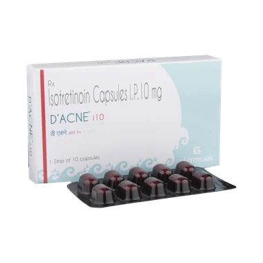 d acne i 10 capsule Allopathy (Isotretinoin (10mg)) - Uses in Hindi, Side Effects, Substitutes & Price in India
