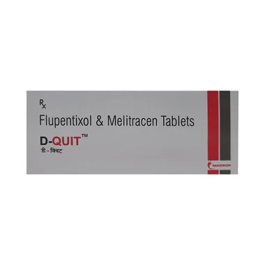d-quit tablet Allopathy (Flupenthixol (0.5mg)) - Uses in Hindi, Side Effects, Substitutes & Price in India