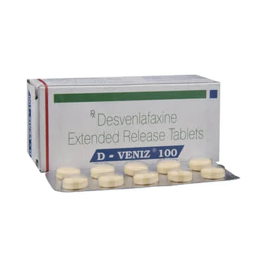 d-veniz 100 tablet er Allopathy (Desvenlafaxine (100mg)) - Uses in Hindi, Side Effects, Substitutes & Price in India