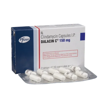dalacin c 150mg capsule Allopathy (Clindamycin (150mg)) - Uses in Hindi, Side Effects, Substitutes & Price in India