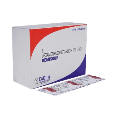 demisone tablet Allopathy (Dexamethasone (0.5mg)) - Uses in Hindi, Side Effects, Substitutes & Price in India