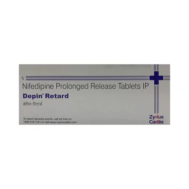 depin retard tablet pr Allopathy (Nifedipine (20mg)) - Uses in Hindi, Side Effects, Substitutes & Price in India