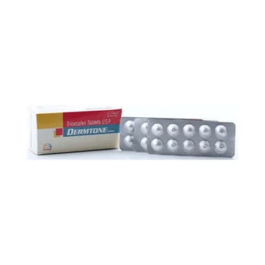 dermtone 25mg tablet allopathy (Trioxasalen (25mg)) - Uses in Hindi, Side Effects, Substitutes & Price in India