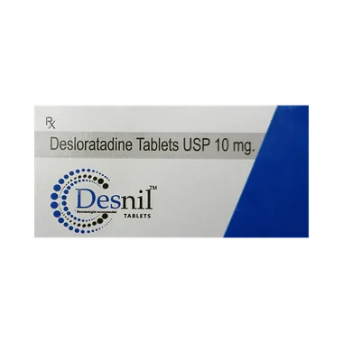 desnil tablet allopathy (Desloratadine (10mg)) - Uses in Hindi, Side Effects, Substitutes & Price in India