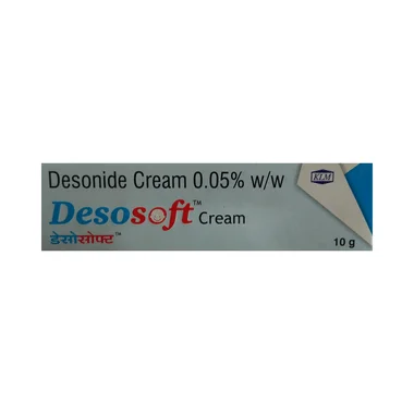 desosoft cream Allopathy (Desonide (0.05% w/w)) - Uses in Hindi, Side Effects, Substitutes & Price in India