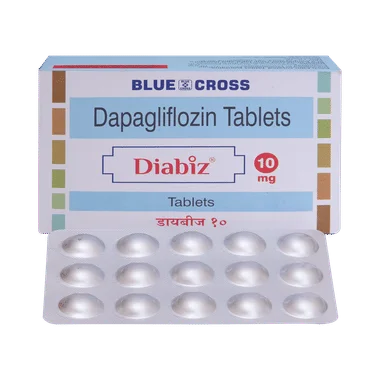 diabiz 10mg tablet Allopathy (Dapagliflozin (10mg)) - Uses in Hindi, Side Effects, Substitutes & Price in India