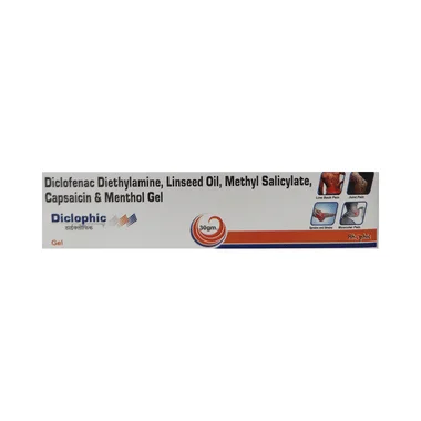 diclophic gel Allopathy (Diclofenac (1.16% w/w)) - Uses in Hindi, Side Effects, Substitutes & Price in India