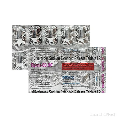 diprate-od 500 tablet er Allopathy (Divalproex (500mg)) - Uses in Hindi, Side Effects, Substitutes & Price in India