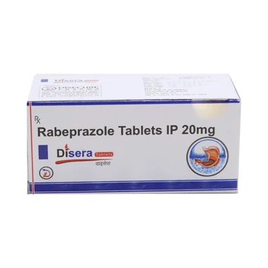 disera tablet Allopathy (Rabeprazole (20mg)) - Uses in Hindi, Side Effects, Substitutes & Price in India