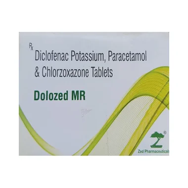 dolozed mr tablet Allopathy (Chlorzoxazone (250mg)) - Uses in Hindi, Side Effects, Substitutes & Price in India