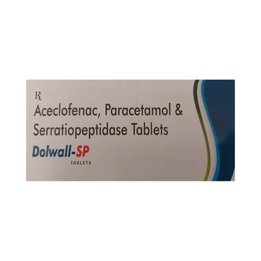 dolwall-sp tablet Allopathy (Aceclofenac (100mg)) - Uses in Hindi, Side Effects, Substitutes & Price in India