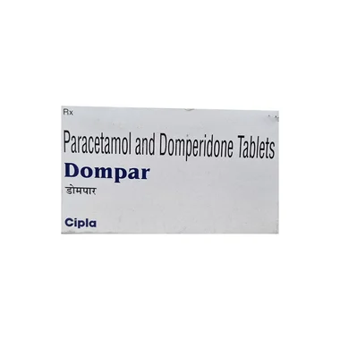 dompar 10mg/325mg tablet Allopathy (Domperidone (10mg)) - Uses in Hindi, Side Effects, Substitutes & Price in India