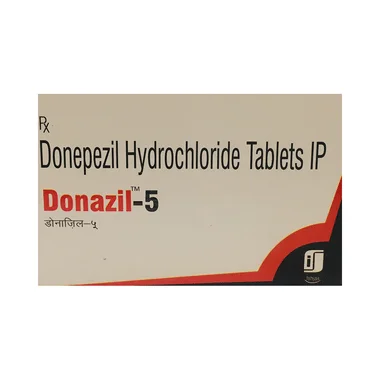 donazil 5mg tablet Allopathy (Donepezil (5mg)) - Uses in Hindi, Side Effects, Substitutes & Price in India