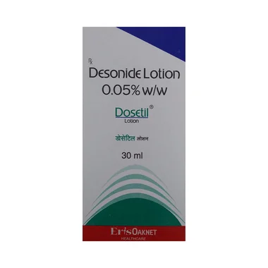 dosetil lotion Allopathy (Desonide (0.05% w/w)) - Uses in Hindi, Side Effects, Substitutes & Price in India