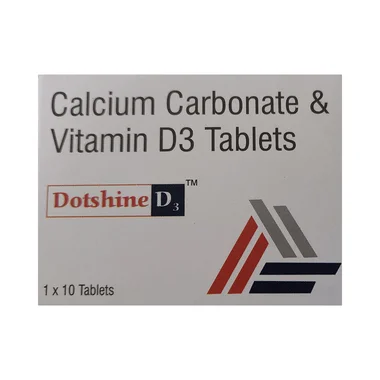 dotshine d3 tablet Allopathy (Calcium (500mg)) - Uses in Hindi, Side Effects, Substitutes & Price in India