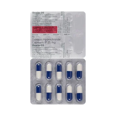 doxin 25mg capsule Allopathy (Doxepin (25mg)) - Uses in Hindi, Side Effects, Substitutes & Price in India