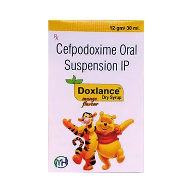 doxlance dry syrup mango Allopathy (Cefpodoxime Proxetil (50mg)) - Uses in Hindi, Side Effects, Substitutes & Price in India