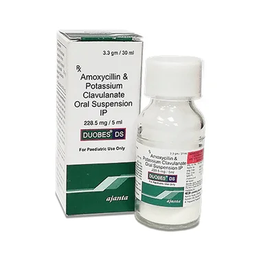 duobes ds oral suspension Allopathy (Amoxycillin (200mg)) - Uses in Hindi, Side Effects, Substitutes & Price in India