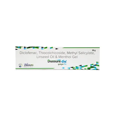 duosure gel Allopathy (Diclofenac (1.16% w/w)) - Uses in Hindi, Side Effects, Substitutes & Price in India