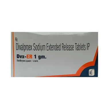 dvx 1000mg tablet er Allopathy (Divalproex (1000mg)) - Uses in Hindi, Side Effects, Substitutes & Price in India