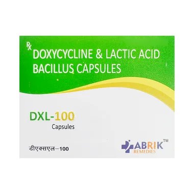 dxl 100 capsule Allopathy (Doxycycline (100mg)) - Uses in Hindi, Side Effects, Substitutes & Price in India