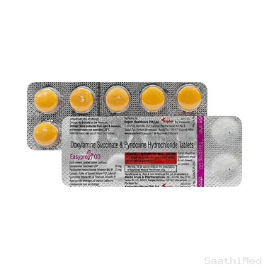 easypreg od 20mg/20mg tablet Allopathy (Doxylamine (20mg)) - Uses in Hindi, Side Effects, Substitutes & Price in India