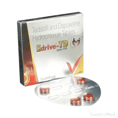 edrive-td tablet Allopathy (Tadalafil (10mg)) - Uses in Hindi, Side Effects, Substitutes & Price in India