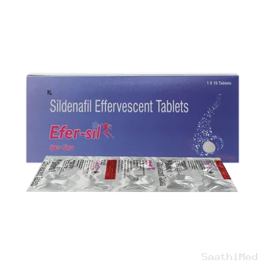 efer-sil effervescent tablet Allopathy (Sildenafil (25mg)) - Uses in Hindi, Side Effects, Substitutes & Price in India