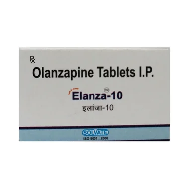 elanza 10mg tablet Allopathy (Olanzapine (10mg)) - Uses in Hindi, Side Effects, Substitutes & Price in India
