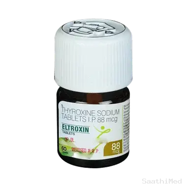 eltroxin 88mcg tablet Allopathy (Thyroxine (88mcg)) - Uses in Hindi, Side Effects, Substitutes & Price in India