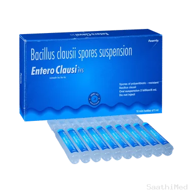 enteroclausi ffs suspension Allopathy (Bacillus Clausii (2Million spores)) - Uses in Hindi, Side Effects, Substitutes & Price in India