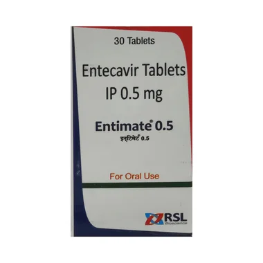 entimate tablet Allopathy (Entecavir (0.5mg)) - Uses in Hindi, Side Effects, Substitutes & Price in India