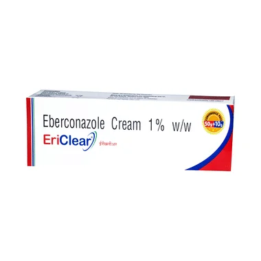 ericlear cream (convenience pack of 50gm+10gm) Allopathy (Eberconazole (1% w/w)) - Uses in Hindi, Side Effects, Substitutes & Price in India