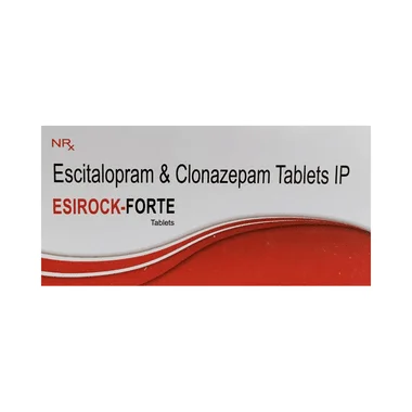 esirock-forte tablet Allopathy (Clonazepam (0.5mg)) - Uses in Hindi, Side Effects, Substitutes & Price in India