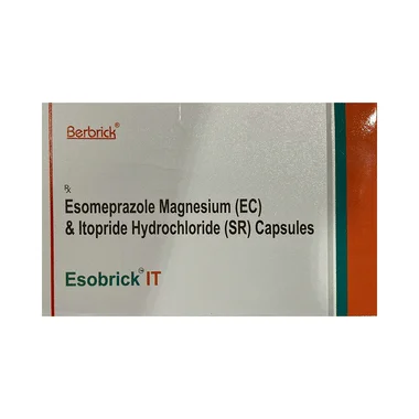 esobrick it 40mg/150mg capsule Allopathy (Esomeprazole (40mg)) - Uses in Hindi, Side Effects, Substitutes & Price in India
