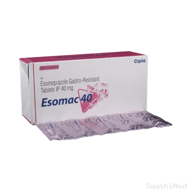 esomac 40 tablet Allopathy (Esomeprazole (40mg)) - Uses in Hindi, Side Effects, Substitutes & Price in India