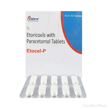 etocel p 60mg/325mg tablet Allopathy (Etoricoxib (60mg)) - Uses in Hindi, Side Effects, Substitutes & Price in India