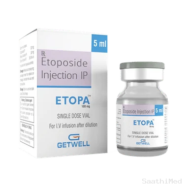 etopa injection Allopathy (Etoposide (100mg)) - Uses in Hindi, Side Effects, Substitutes & Price in India