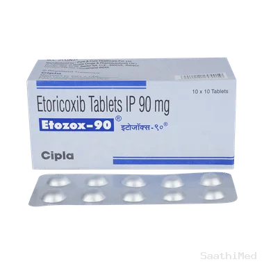 etozox 90 tablet Allopathy (Etoricoxib (90mg)) - Uses in Hindi, Side Effects, Substitutes & Price in India