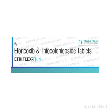 etriflex-th 4 tablet Allopathy (Etoricoxib (60mg)) - Uses in Hindi, Side Effects, Substitutes & Price in India