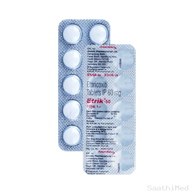 etrik 60 tablet Allopathy (Etoricoxib (60mg)) - Uses in Hindi, Side Effects, Substitutes & Price in India