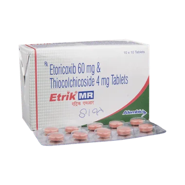 etrik mr tablet Allopathy (Etoricoxib (60mg)) - Uses in Hindi, Side Effects, Substitutes & Price in India