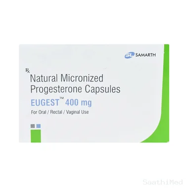 eugest 400mg tablet Allopathy (Progesterone (Natural Micronized) (400mg)) - Uses in Hindi, Side Effects, Substitutes & Price in India