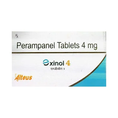 exinol 4 tablet Allopathy (Perampanel (4mg)) - Uses in Hindi, Side Effects, Substitutes & Price in India