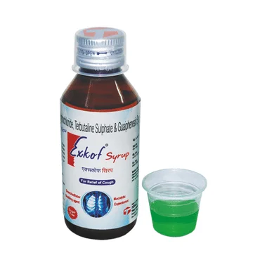 exkof syrup sugar free Allopathy (Ambroxol (15mg/5ml)) - Uses in Hindi, Side Effects, Substitutes & Price in India